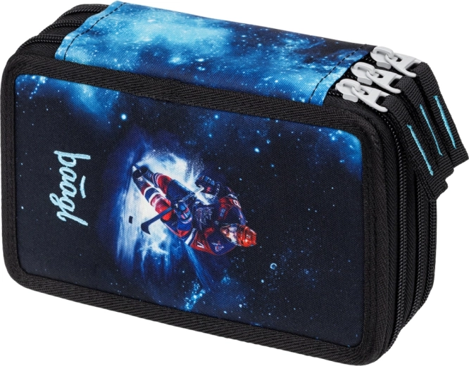 dreistöckiges Schulmäppchen Hockey