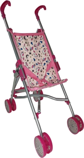 Kinderbuggy rosa mit Einhorn-Motiv