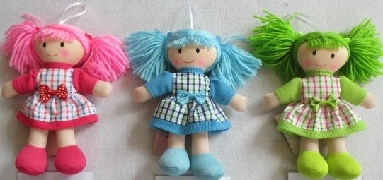 Stoffpuppe 20 cm (3 Arten)