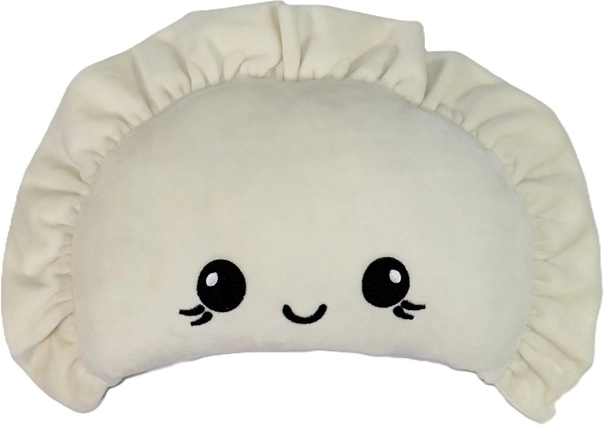 Plüsch-Pierogi 60 cm, cremefarben