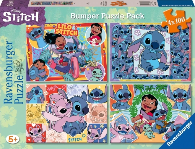 Puzzle Disney Stitch 4x100 Stücke
