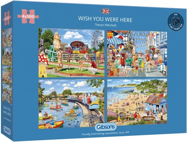 Gibsons Puzzle Wenn du nur hier wärst 4x500 Teile