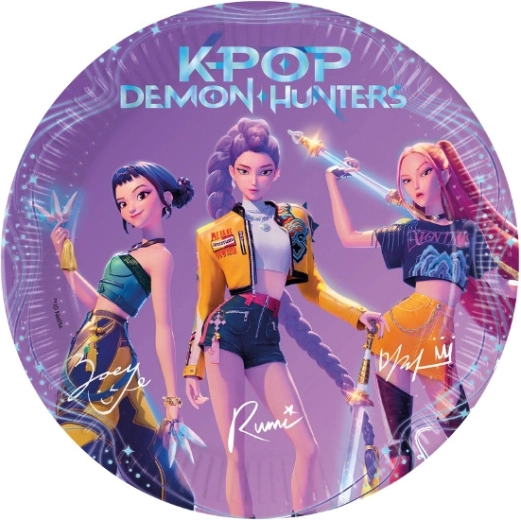 Pappteller Demon hunters K-POP 23 cm (8 Stk.)
