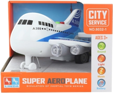 Großes batteriebetriebenes Flugzeug mit Licht und Sound