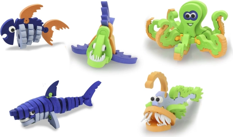 Jamara 3D weiches Steckpuzzle Sea World (Meereswelt) - 1 Stück