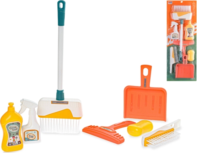 Putzset für Kinder, 7-teilig, mit Eimer