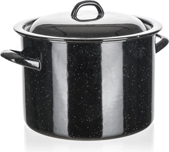 Emaille-Topf mit Deckel 5,5 l, Durchmesser 22 cm