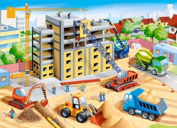 Puzzle Große Baustelle 70 Teile