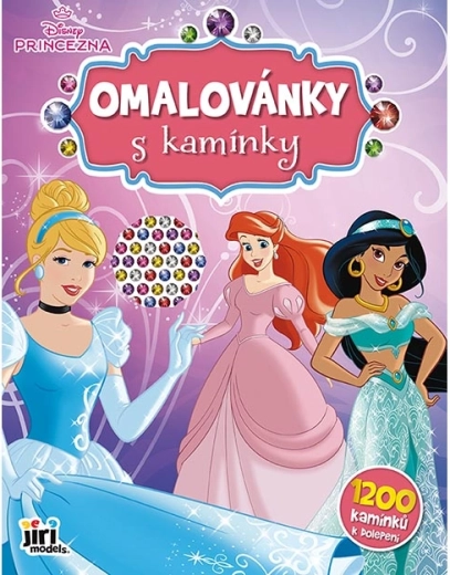 Ausmalbilder mit Glitzersteinen Disney Prinzessinnen - 1 Stück