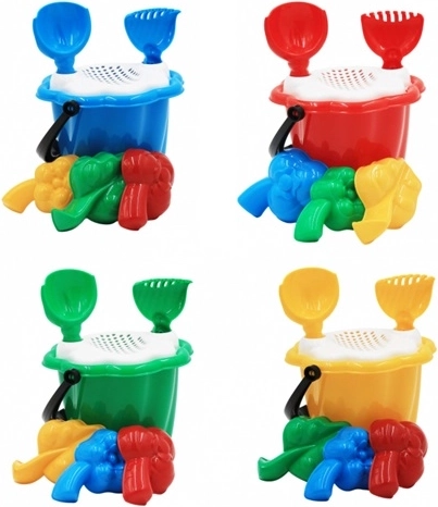 Mini-Sandspielset mit Sieb und Obstförmchen