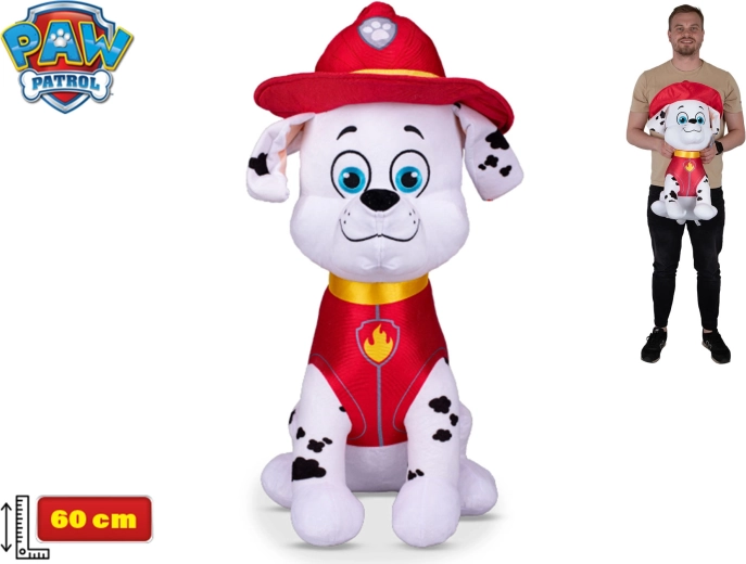 Plüschhund Marshall – Paw Patrol, 60 cm, sitzend
