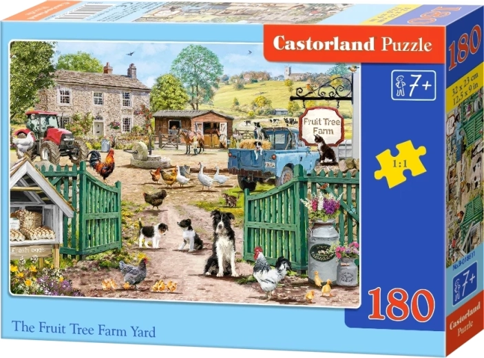 Castorland Puzzle Bauernhof mit Obstgarten, 180 Teile