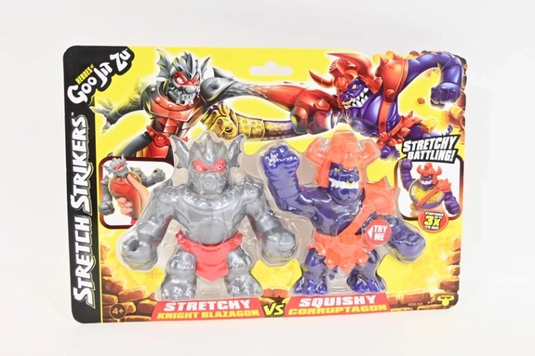 Goo Jit Zu Squishy & Stretchy 2er-Pack Blazagon und Corruptagon