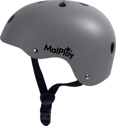 Kinderfahrradhelm SafeKiddo grau (S, 48–54 cm)