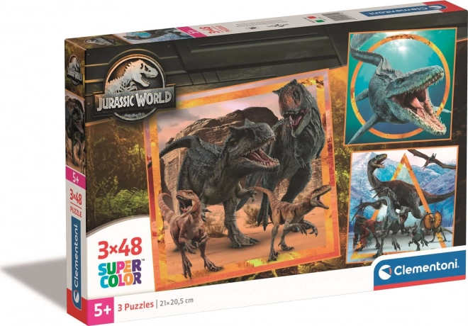 CLEMENTONI Puzzle Jurassic World 3x48 Teile