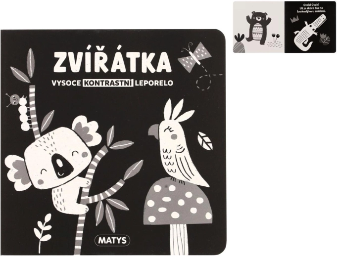 Hochkontrast-Bilderbuch Tiere 16 × 16 cm