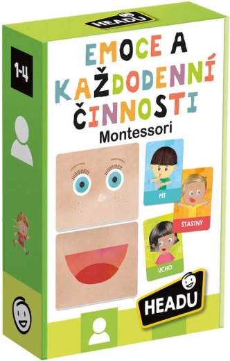 Headu Montessori emotionale Ausdrücke und alltägliche Tätigkeiten – Lernspiel