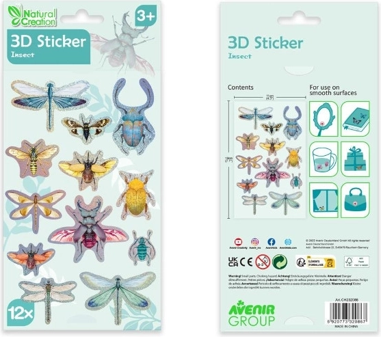 3D-Insektenaufkleber