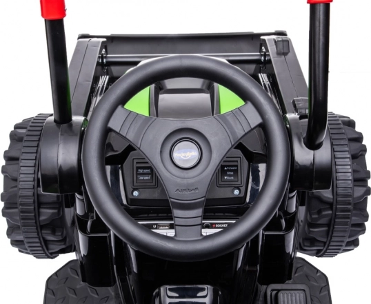 Kinder-Akku-Traktor PUSHDOZER mit beweglicher Schaufel und FM-Radio