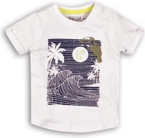 Dirkje Kinder-T-Shirt mit kurzen Ärmeln Tropical Toucan Do It, weiß