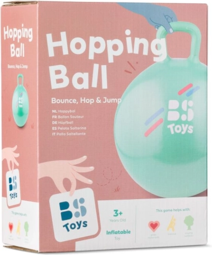 Hüpfball mit Griff – grün, Durchmesser 45 cm