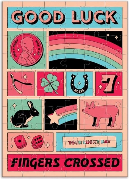 GALISON Puzzle Viel Glück – 60 Teile