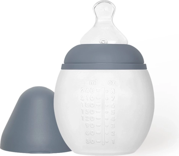 Élhée Anti-Kolik-Babyflasche 240 ml Blue Grey - 1 Stück