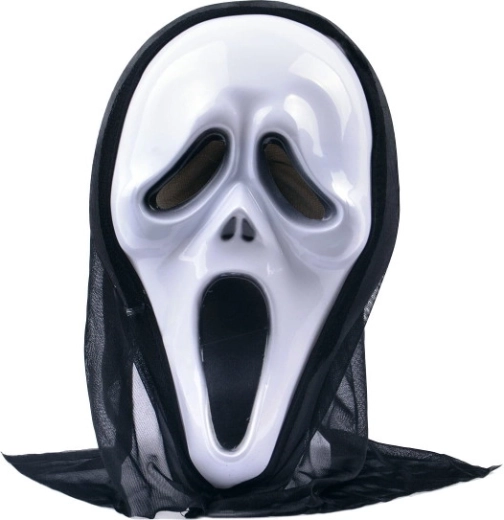 Gruselige Halloween-Maske mit Kapuze