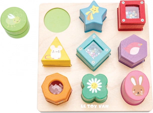Holz-Sinnes-Steckspiel PETILOU von LE TOY VAN