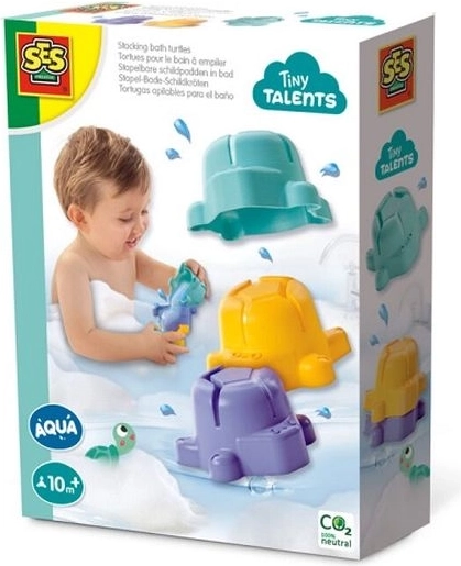 SES Creative Tiny Talents Badespielzeug – stapelbare Schildkröten