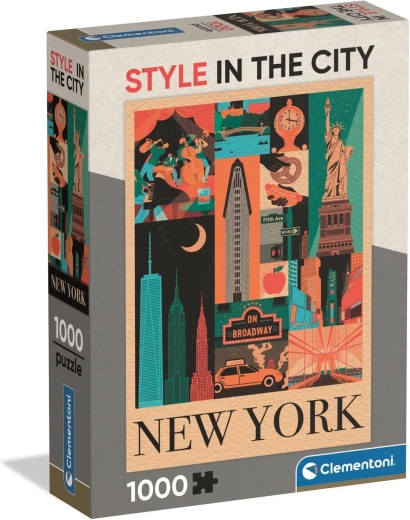 Clementoni Puzzle New York – Ikonen der Stadt 1000 Teile