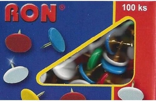 Stecknadeln mit farbigem Kopf 10 mm, 100 Stk.