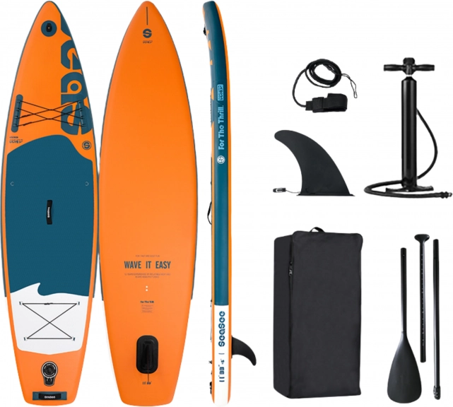 Aufblasbares SUP-Board Beach Dolphin orange