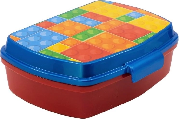 Kunststoff-Snackbox mit Würfelmotiv