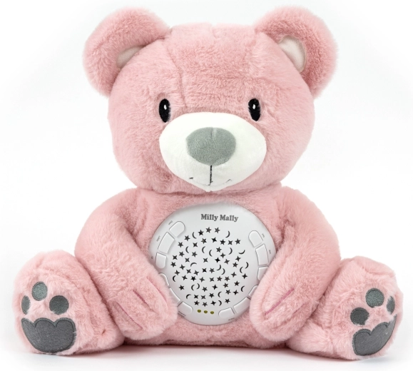 Milly Mally Plüschbär mit Projektor Milly, rosa