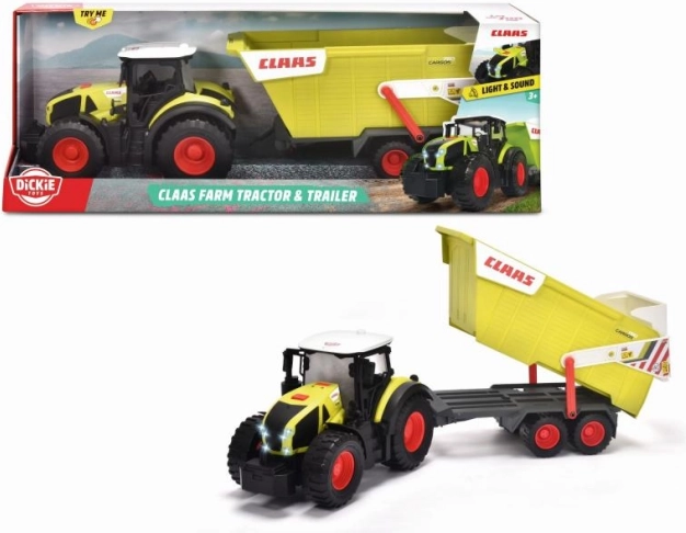 Traktor CLAAS mit Anhänger 64 cm