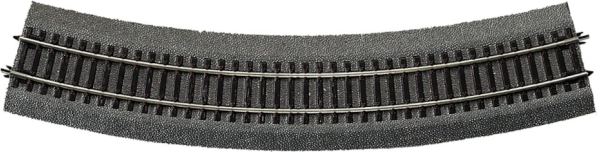 Gleisbogen R5 mit Unterlage Roco Line