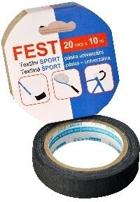 Textiles Sportband 20 mm × 10 m schwarz