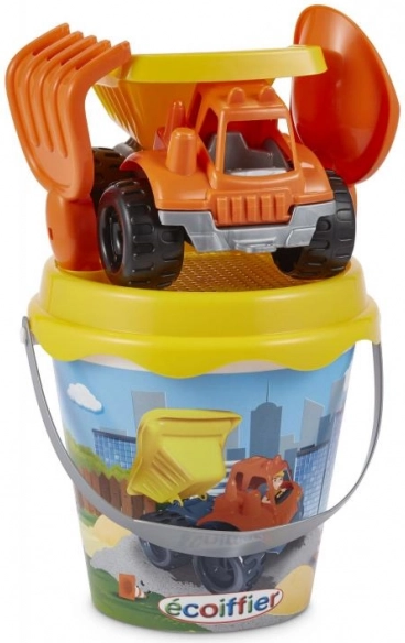 Sandspiel-Set mit Bau-Lkw und Zubehör 17 cm