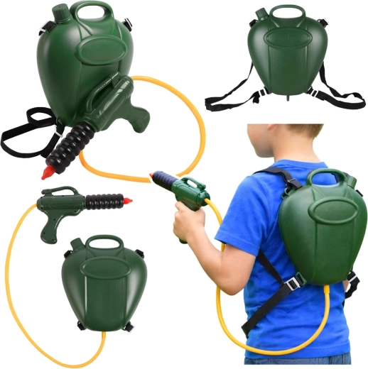 Wasserpistole mit Rucksacktank 2,3 l – grün