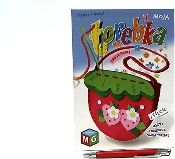 Moja Filztasche Erdbeeren