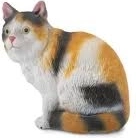 Collecta Hauskatze Tricolore – sitzende Figur