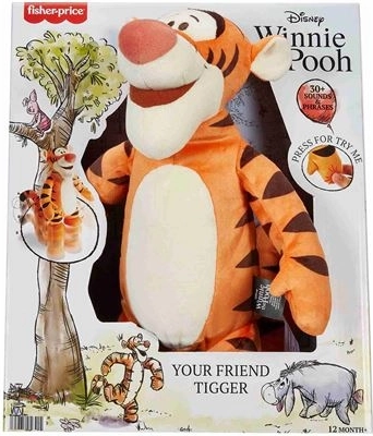 Fisher-Price Disney Winnie Puuh – Plüsch-Tigger mit Bewegung und Geräuschen