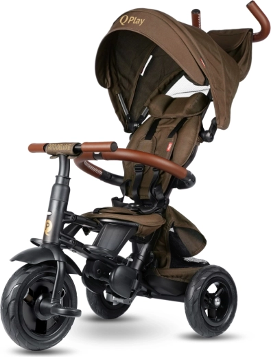 Qplay Dreirad Rito Deluxe Rubber braun