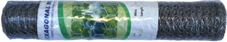 Verzinkter Kaninchendraht 0,7 mm, Masche 13 mm, Höhe 500 mm, 10 m