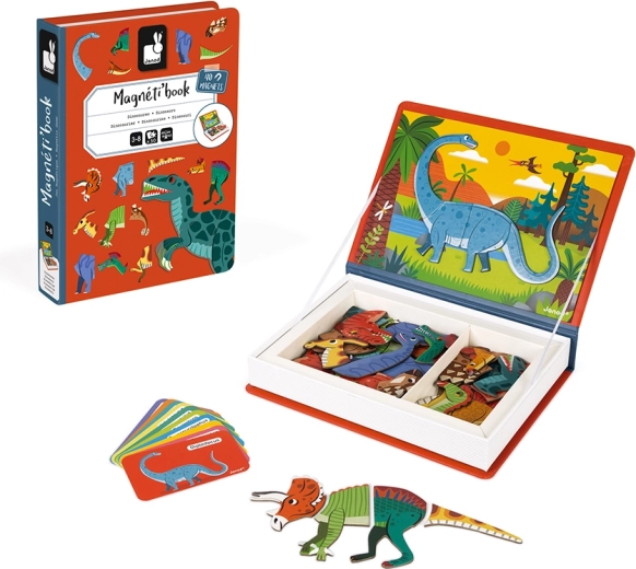 Janod Magnetibook Dinosaurier