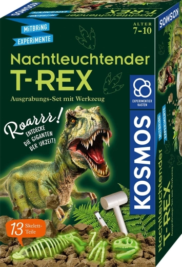 Kosmos leuchtender T-Rex im Dunkeln