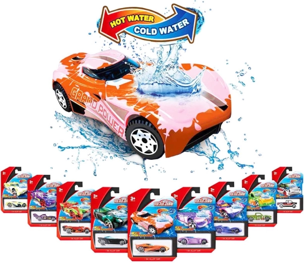 Metallisches Sportauto mit Farbwechsel