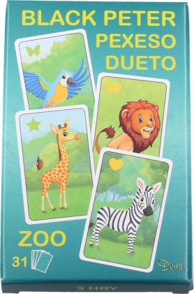 Karten Schwarzer Peter Zoo – klassisches Familienspiel