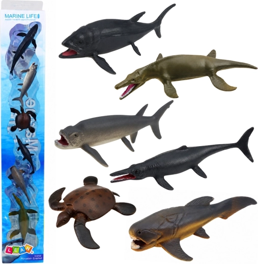Marine Life Set mit Mini-Figuren von Meerestieren (6 Stk., 6–9 cm)